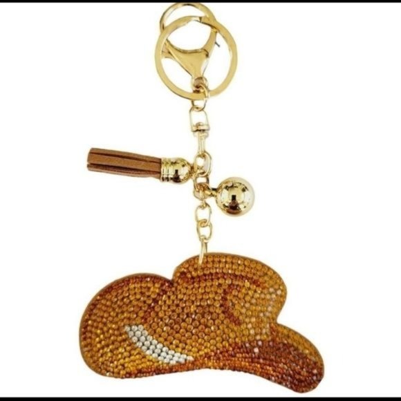 Accessories - ❌SOLD✨COWBOY HAT - Rhinestone Puffy Purse Charm-NEW.